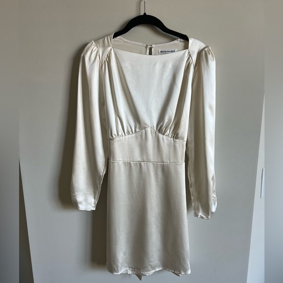 Reformation Rudo Silk Long Sleeve Dress - Picture 5 of 13